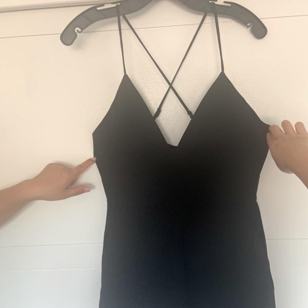 BCBGeneration low-cut cross back jump suit size 8.